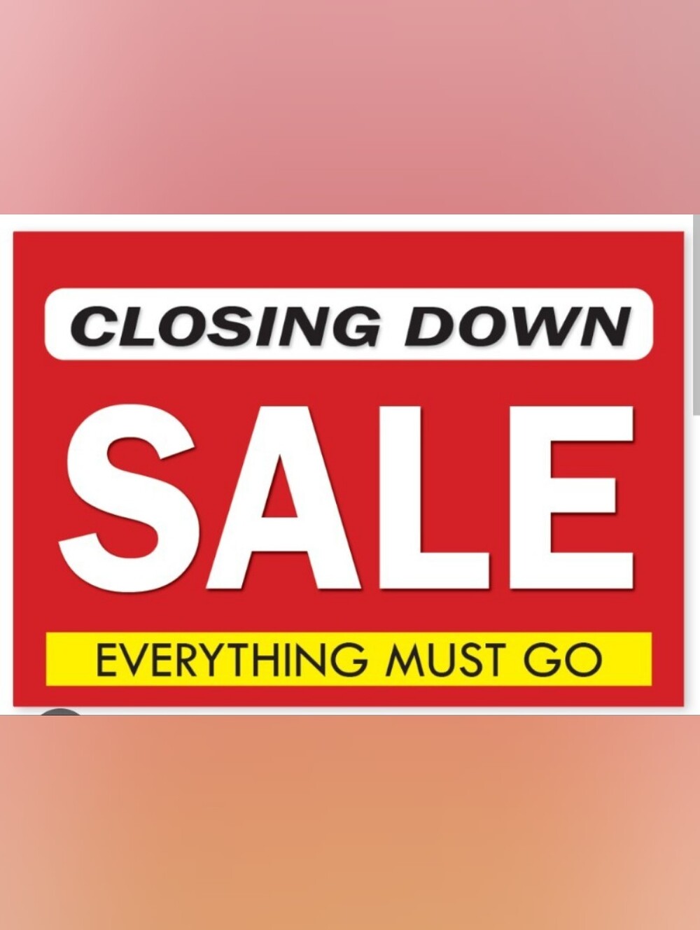 Bold Red SALE Graphic Sign